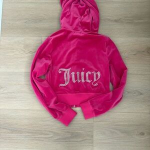 Juicy Couture Fuchsia Velour Jacket
